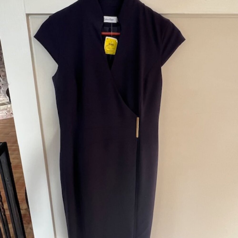 Navy Calvin Klein Dress Size 2